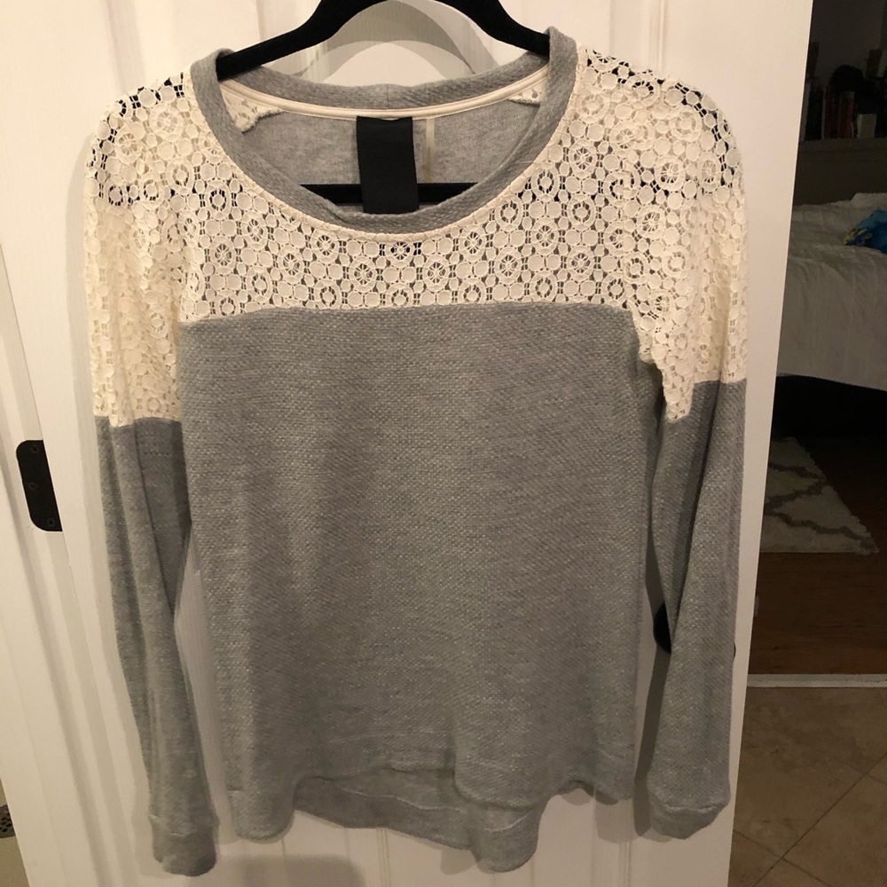 Nordstrom lace detailed sweatshirt